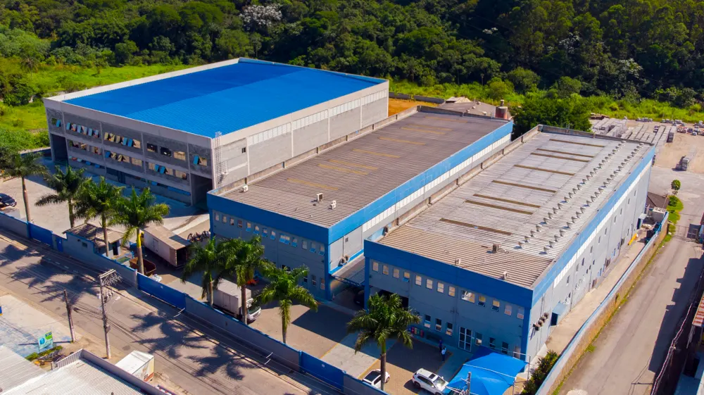 Fábrica - 01 Vista superior da fábrica da Presley Soluções em Telecom